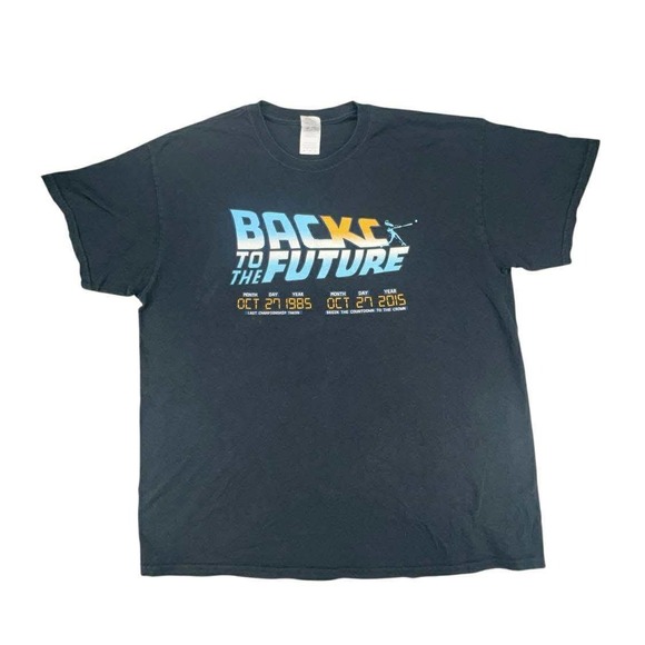 Back To The Future T Shirt Gildan Ultra Cotton Movie Graphic Tee XL - Picture 1 of 8
